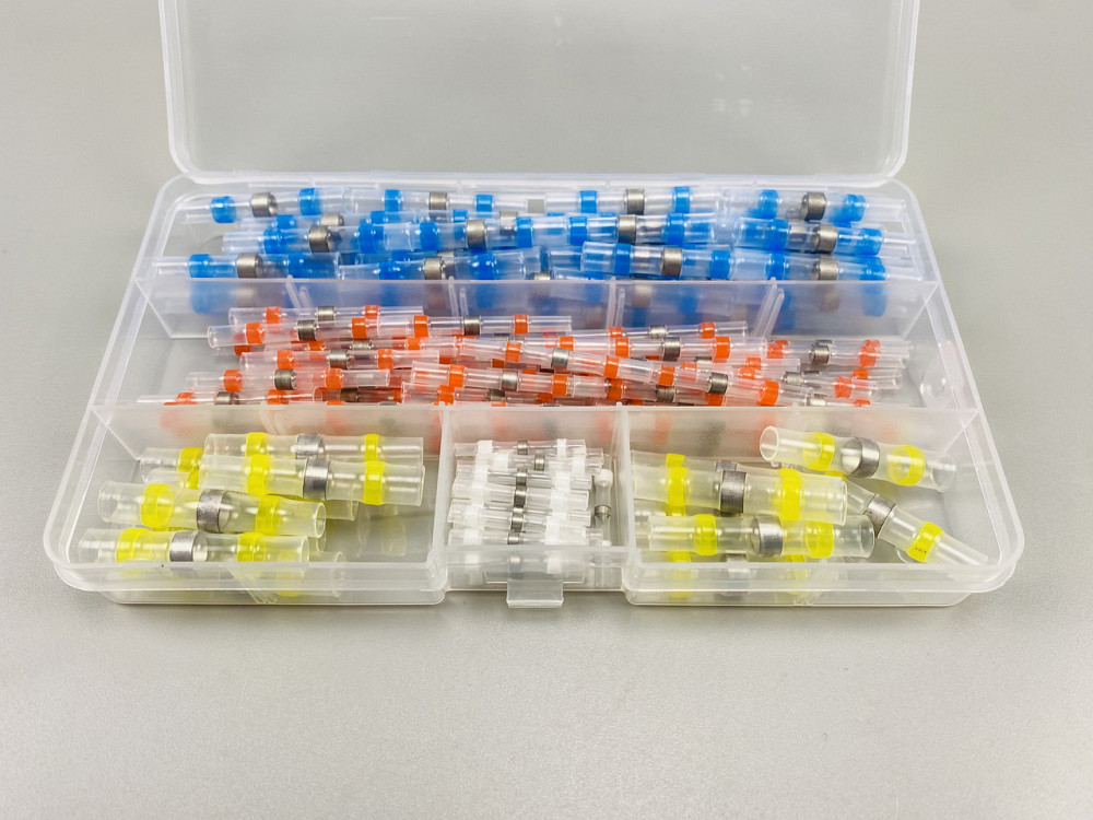 Набір паяльних з'єднувачів для проводів, термоусадочні стикові з'єднувачі, водонепроникні ізольовані Мукачево - фото 7