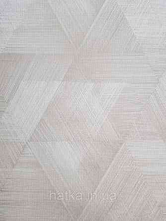 Шпалери метрові вінілові на флізеліні Sintra Vila геометрія фігури трикутники 3д світло-коричневі 535639 Київ