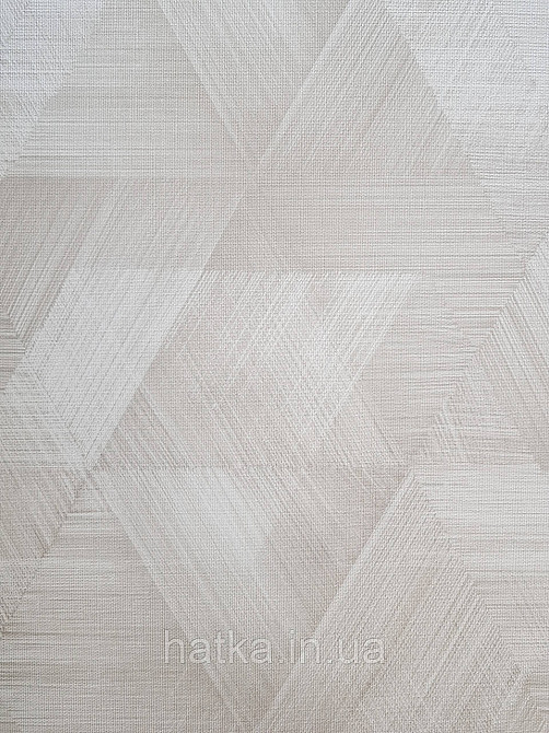 Шпалери метрові вінілові на флізеліні Sintra Vila геометрія фігури трикутники 3д світло-коричневі 535639 Київ - фото 2