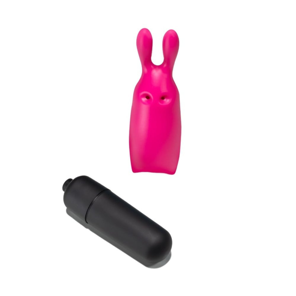Карманный вибратор зайчик Crushios O-Pet розовый Sex Aura Киев - изображение 5