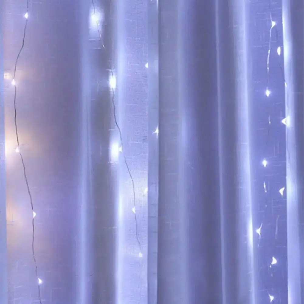 Гірлянда Штора Водоспад,від USB,3x2м,з пультом,Біле світло SBR Київ - фото 9