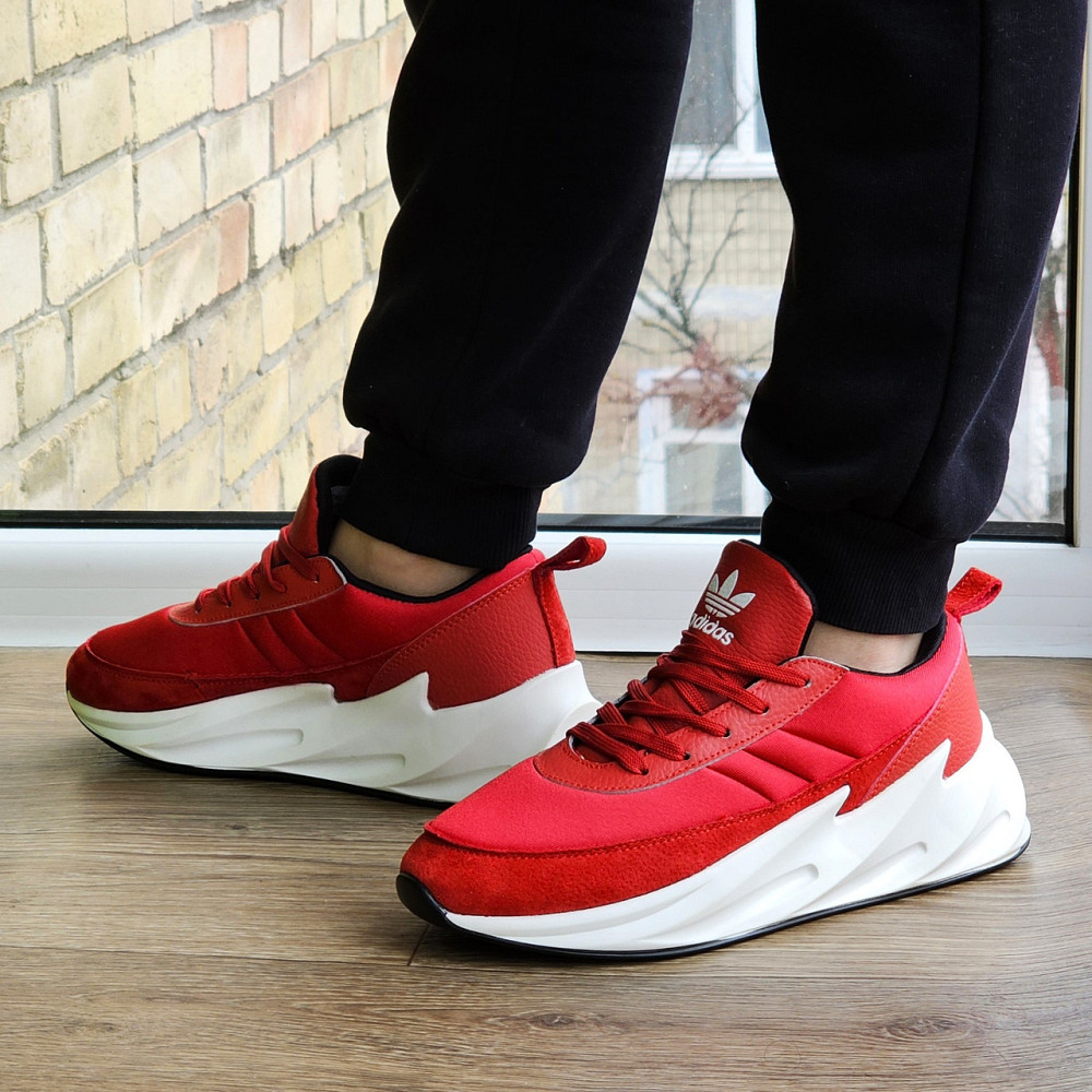 Кроссовки Adidas $harks Красные Мужские Адидас Акулы (размеры: 41,42,43,44,45) Видео Обзор Днепр - изображение 2