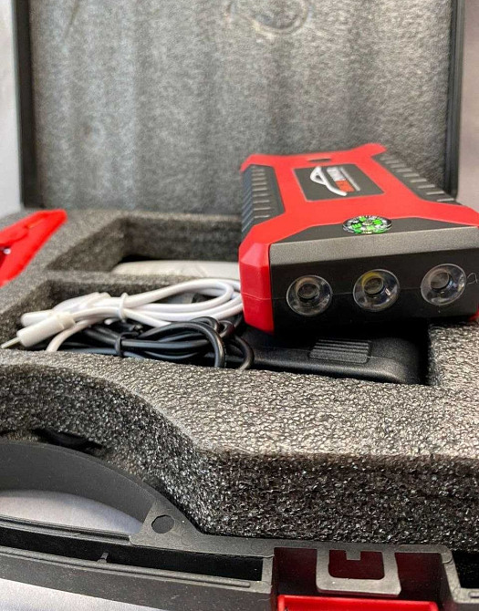 Пускозарядное устройство бустер JUMPSTARTER 99800 mAh (300/600A) ОПТ Киев - изображение 5