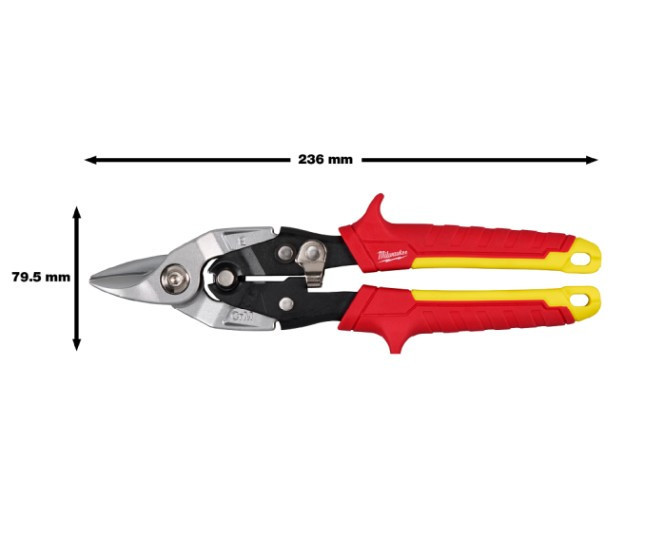 Ножиці по металу скорочені MILWAUKEE (прямий різ) Одеса - фото 2