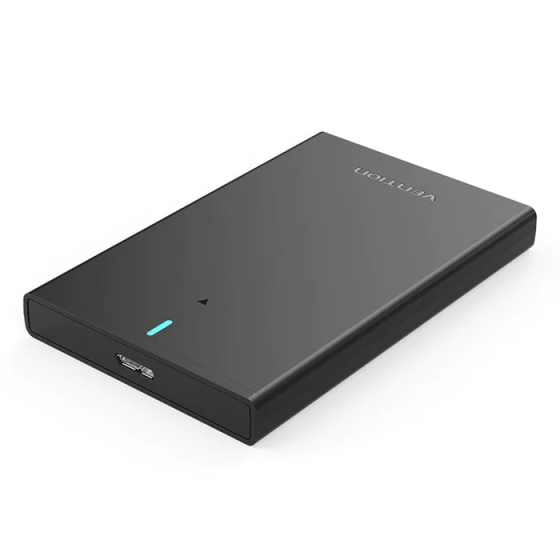 Внешний карман для накопителя Vention 2.5 Inch SATA Hard Drive Enclosure (USB 3.0 Micro-B) Black (KPAB0) Киев