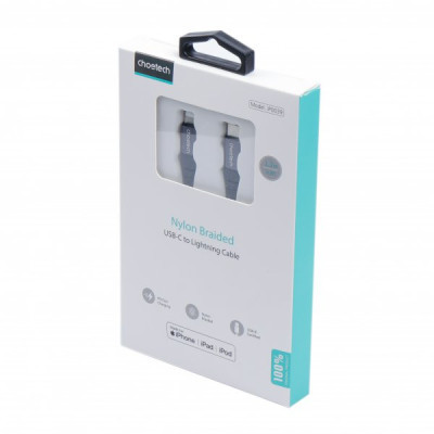 Дата кабель USB-C to Lightning 1.2m MFI Choetech (IP0039-BK) Вінниця - фото 5