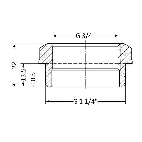 Футорка Thermo Alliance Standart 1 1/4"х3/4" НВ SD4233220 Київ