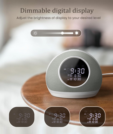 Уцінка Портативна Bluetooth-колонка Mini Hi-Fi P-11 з RGB-нічником, годинником, будильником та звуковою машиною Dreamegg XT-8 Київ