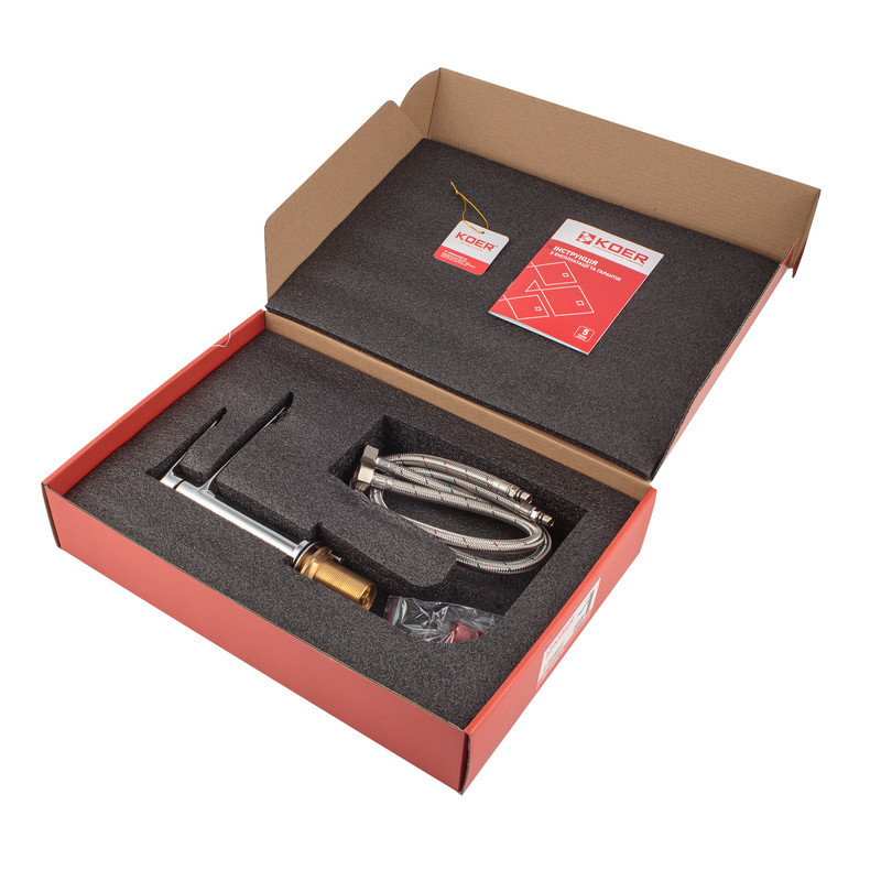 Смеситель для раковины Koer KB-10028-01 (модель KR5289) Харьков - изображение 8