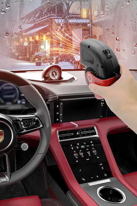 Обігрівач тепловентилятор автомобільний для обдування і обігріву лобового скла в машині, з поворотом на 360° Кам'янець-Подільський - фото 7