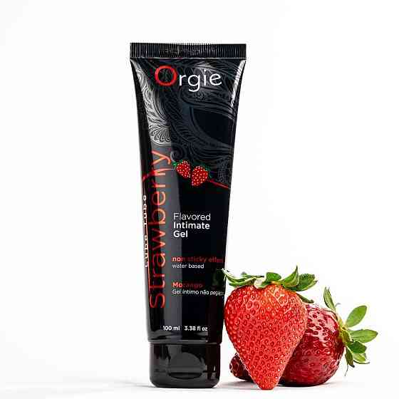 Лубрикант на водной основе Orgie Lube Tube Strawberry, 100 мл, со вкусом и ароматом клубники Sex Aura Киев