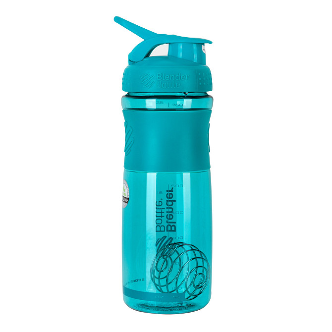 Шейкер спортивний (пляшка) BlenderBottle SportMixer Flip 28oz/820ml Teal Каменское - изображение 10