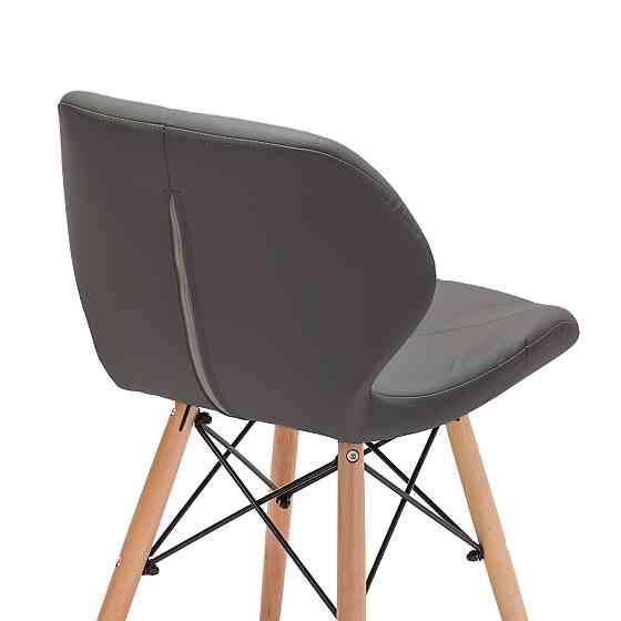 Стілець Стар м'який екошкіра сіра Дніпро