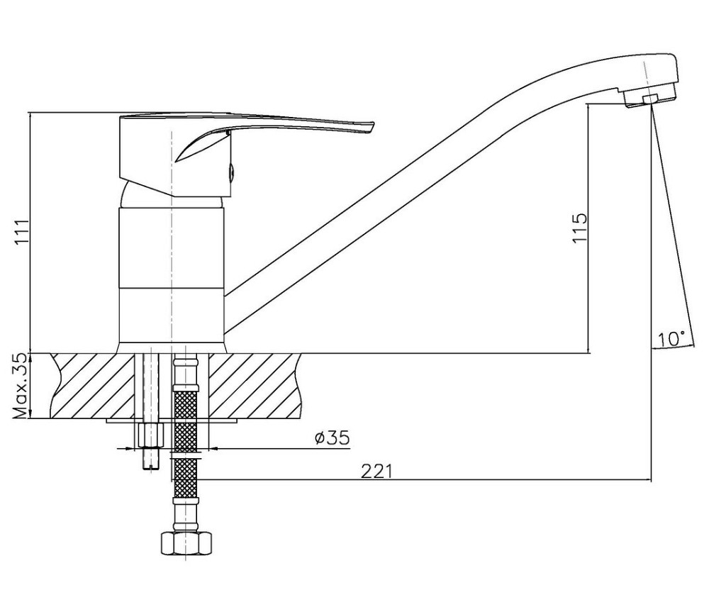 Змішувач для кухні Haiba Xide 004   ( HB0770 ) 27351 Харків - фото 2