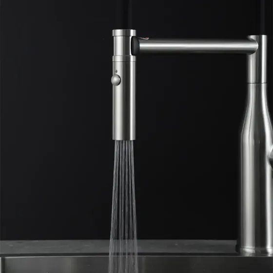 Смеситель для кухни с гибким изливом GAPPO G4098-25 сатин Киев