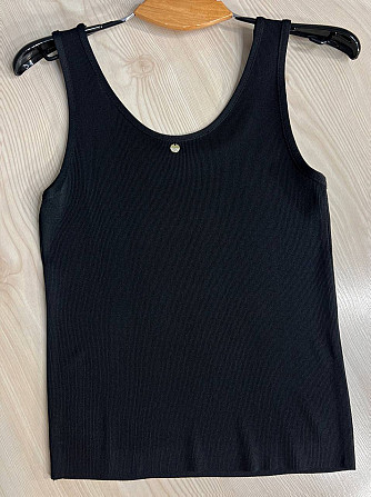 Майка женская A-N 2295 в рубчик с кулоном, черный, one size Киев - изображение 9