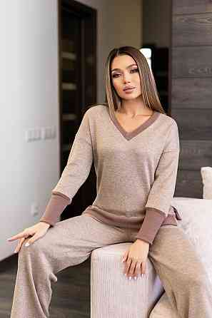 Прогуляковий жіночий костюм із ангори "Season"| Норма і батал Мокко, 50-52 Київ