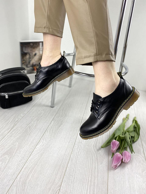 Sothby 's Туфлі жіночі Sothby 's M-375 чорні (весна-осінь, шкіра натуральна) (3113) Коломыя - изображение 5