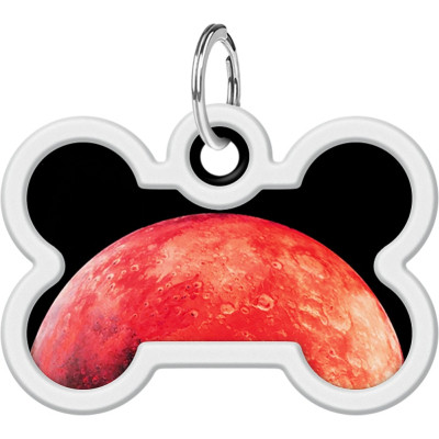 Адресник для животных WAUDOG Smart ID с QR паспортом "Марс", кость 40х28 мм (231-4031) Винница - изображение 2