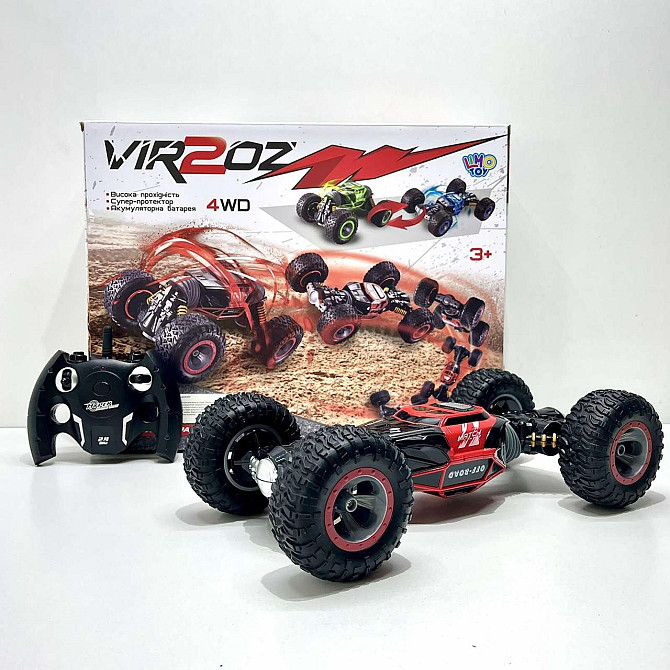 Машина трюкова Limo Toy перевертень всюдихід на радіокеруванні гумові колеса Червона (M 5507) Чернігів - фото 2