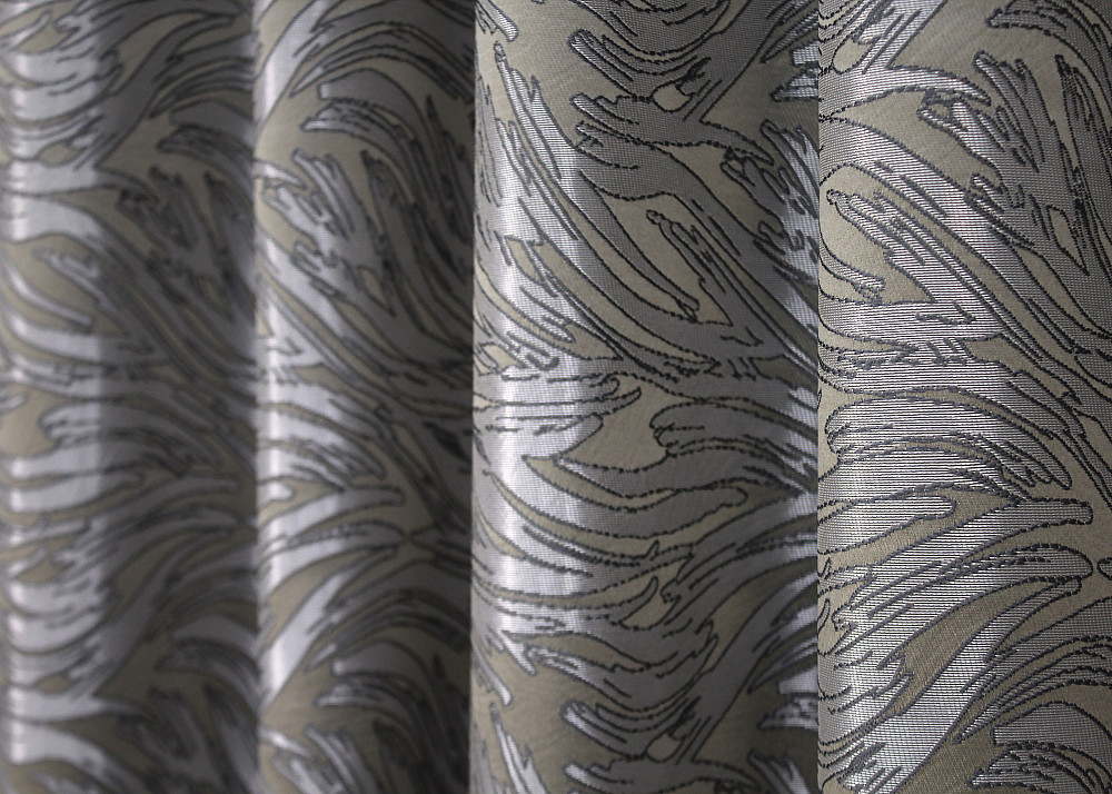 Комплект готовых штор VR-Textil Жаккард Magic № 1609ш Хаки 145х270 см 2 шт (33-0464) Киев - изображение 7