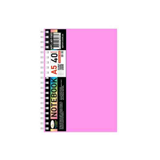 Блокнот А5 АП-1503(Pink) 40 аркушів, пружина збоку Вінниця