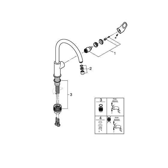 Смеситель для кухни Grohe Start Flow 31555001 Киев