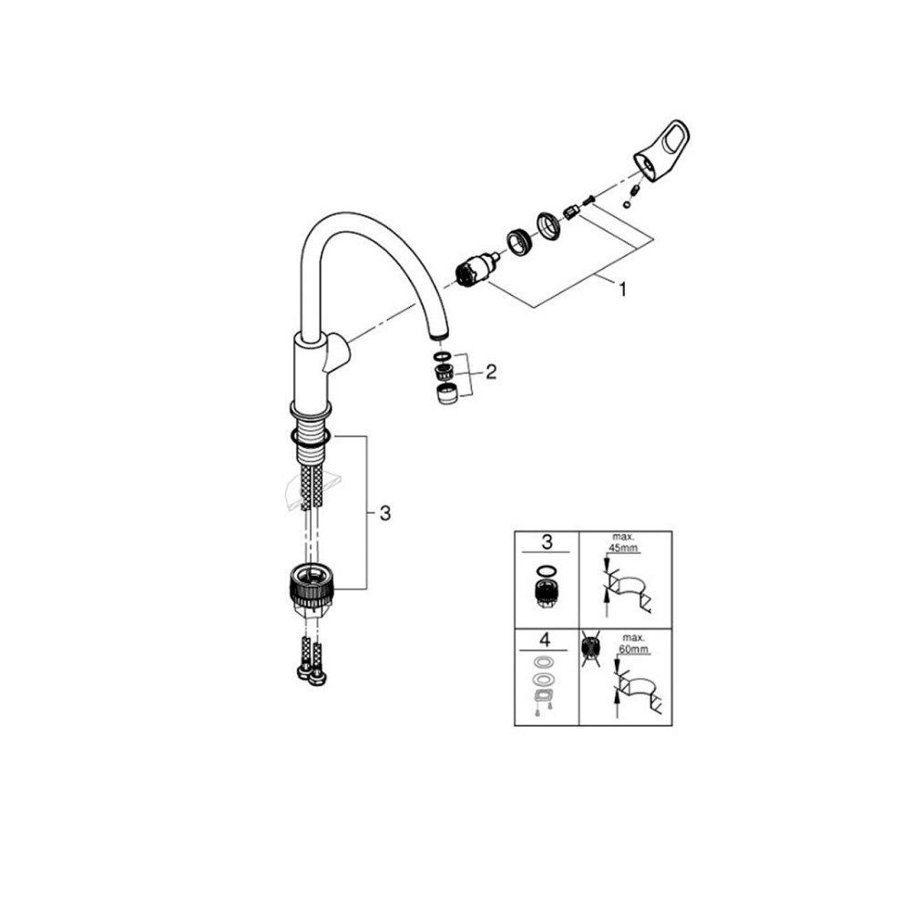 Змішувач для кухні Grohe Start Flow 31555001 Київ - фото 3