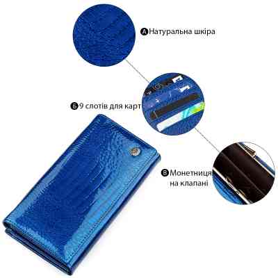 Гаманець ST Leather Синій (18394) Вінниця