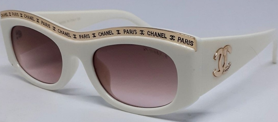 Брендовые женские очки бежево розовые в белой глянцевой оправе. Киев - изображение 8