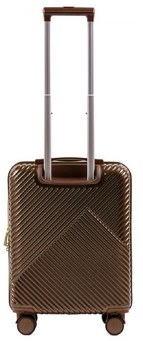 Валіза пластикова WINGS WN01 мала 55 см коричнева Київ - фото 3