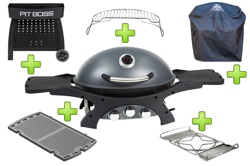 Портативный газовый гриль Pit Boss Sportsman 3, 10755 + (31915,40417,40419,40421,40423) Код: 011108 Ровно - изображение 1