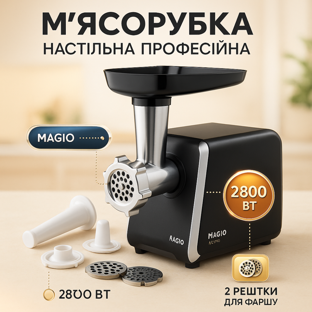 Электрическая универсальная мясорубка, Бытовая мясорубка с насадками компактная LJ-78 Львов - изображение 19