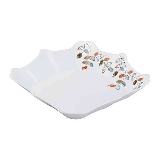 Столовий сервіз порцелянових квадратних тарілок на 6 персон 24 предмети білий HP23405 Коломыя