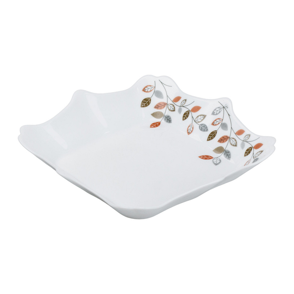 Столовий сервіз порцелянових квадратних тарілок на 6 персон 24 предмети білий HP23405 Коломыя - изображение 3