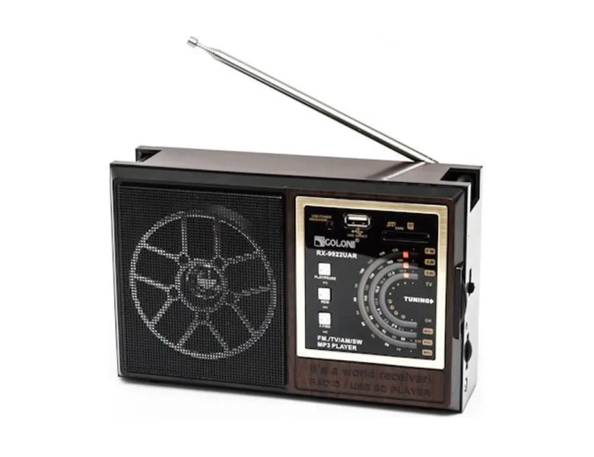Радіоприймач GOLON RX-9922UAR FM/AM/SW, MP3/WMA, USB/SD, телескопічна антена, портативний Одеса - фото 16