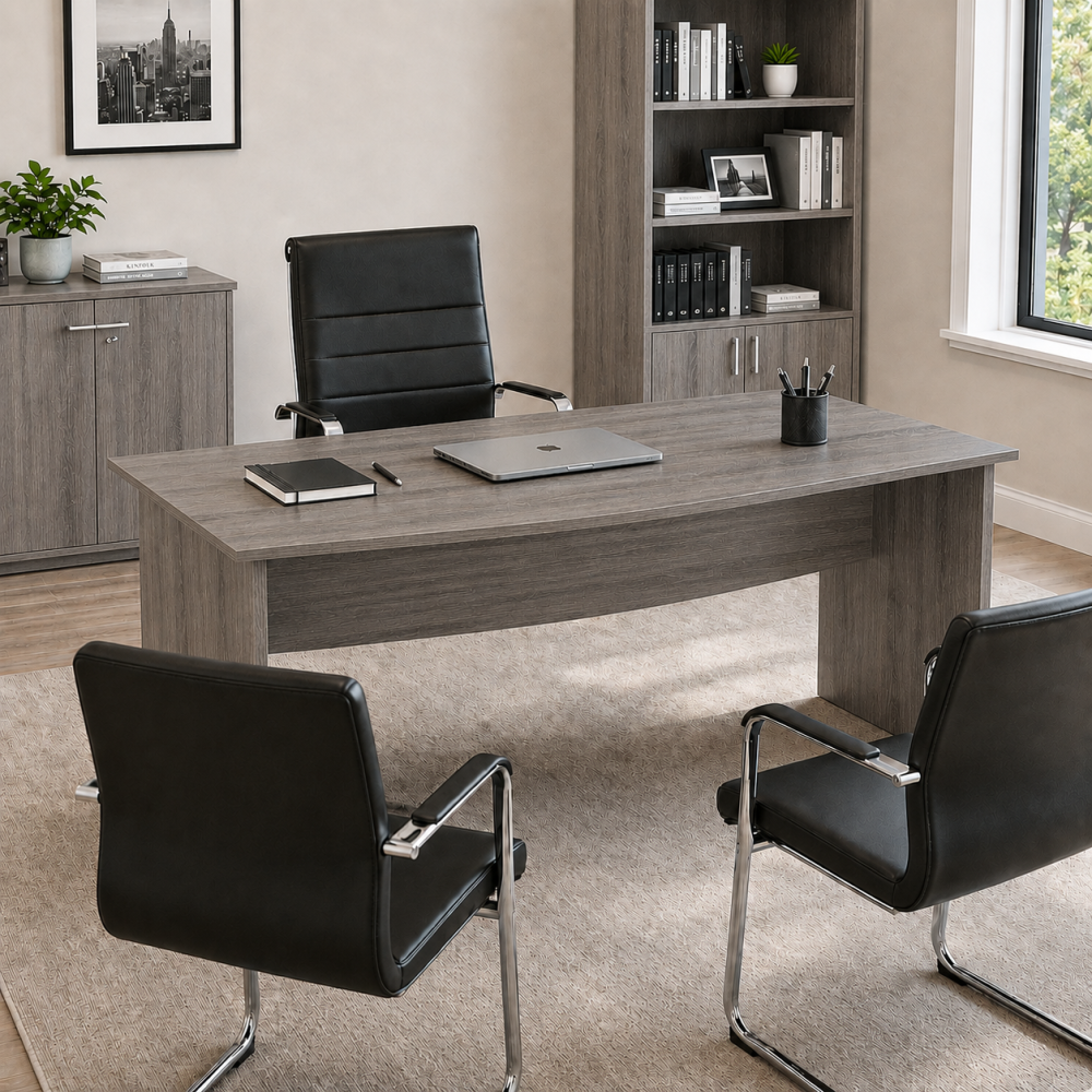 Стол офисный Лидер Основный, Дуб Сонома Трюфель, 1800/900/760, 42, 1 Львов - изображение 5