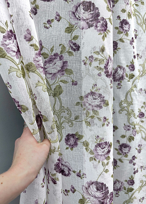 Тюль VR-Textil 1145т Flora Батист Разноцветный 250х270 см (42-0391) Киев - изображение 6