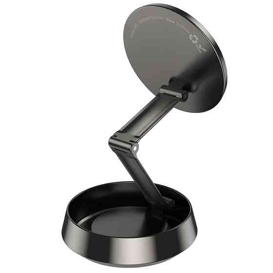 Автотримач для телефона HOCO H83 Metal ring magnetic car holder(center console) metal grey Киев