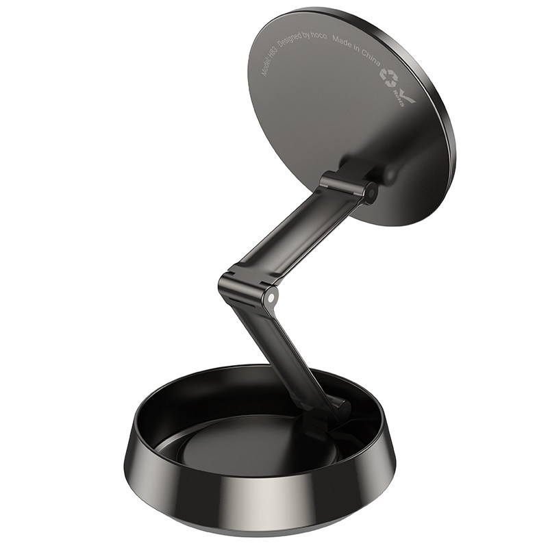 Автотримач для телефона HOCO H83 Metal ring magnetic car holder(center console) metal grey Киев - изображение 6