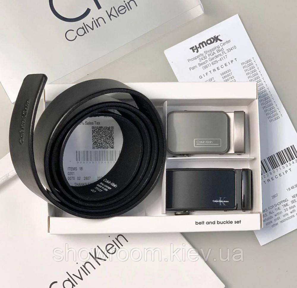 Чоловічий подарунковий набір (ремінь із двома пряжками автомат) (490) Київ - фото 3