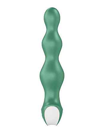 Анальний стимулятор-намистини з двома моторами Satisfyer Lolli-Plug 2 Green Sex Aura Київ