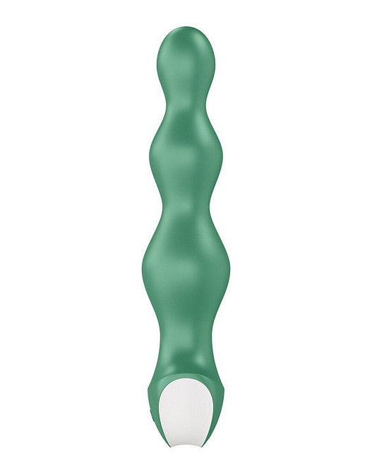 Анальний стимулятор-намистини з двома моторами Satisfyer Lolli-Plug 2 Green Sex Aura Київ - фото 4