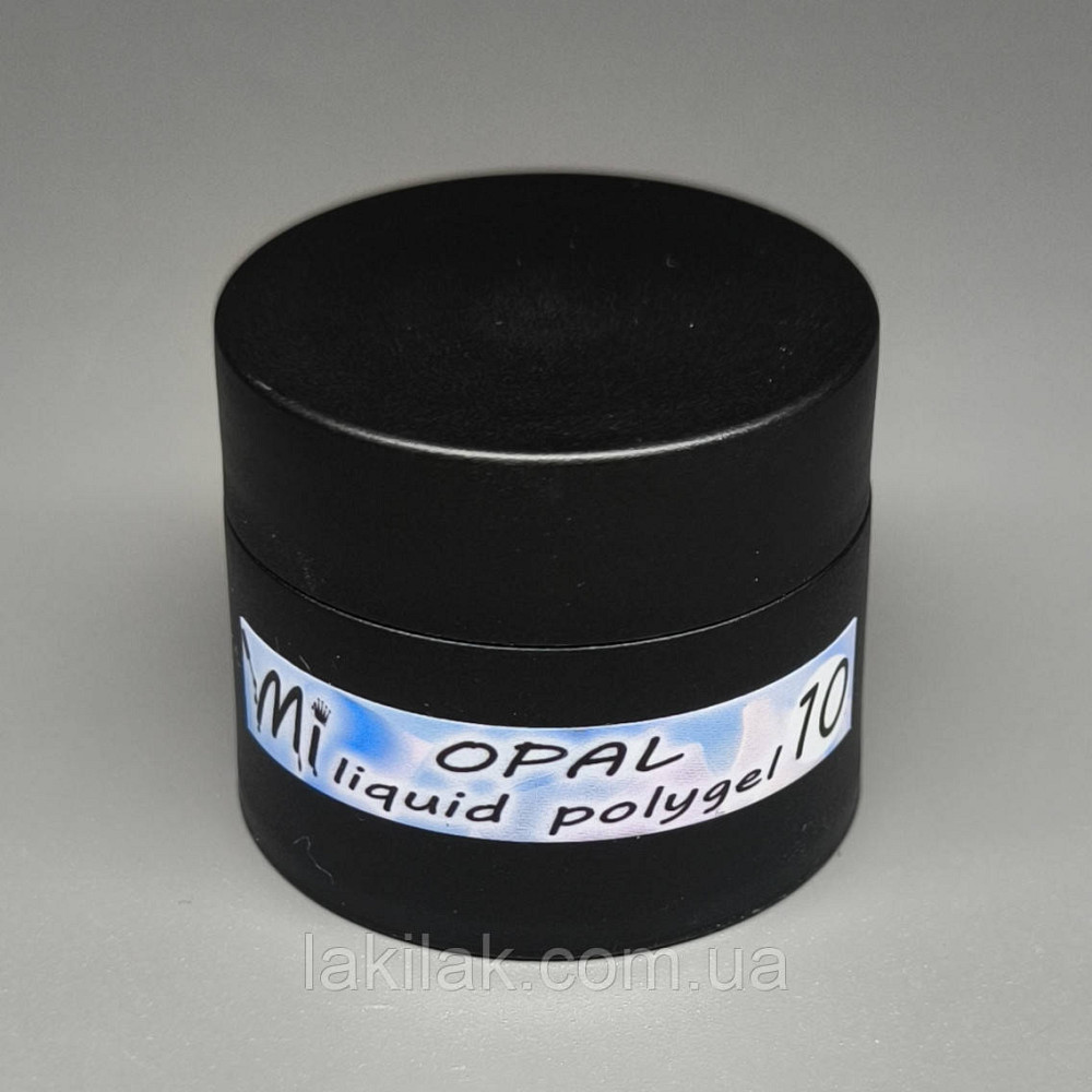 Рідкий полігель Мі OPAL #10 блакитний з шимером 20мл (баночка) Херсон - фото 1