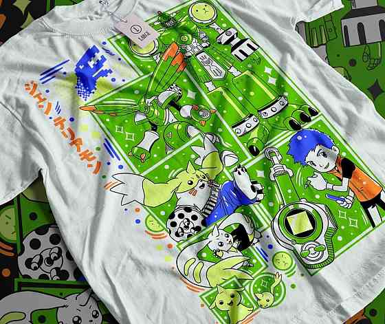 Футболка аниме Аниме Винтаге Спекиал Манга оверсайз (S/M/L) Черний AnimeJ1056 Днепр