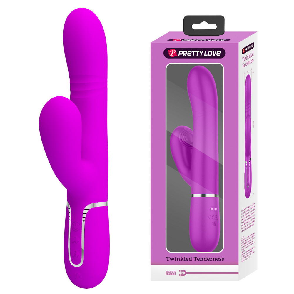 Вибромассажер с поступательным движением серии Pretty Love - Mariana Twinkled Purple 7 vibration Sex Aura Киев - изображение 1
