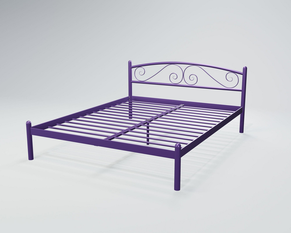 Кровать двухспальная ViolaDesign 120х200 фиолетовый Киев - изображение 1
