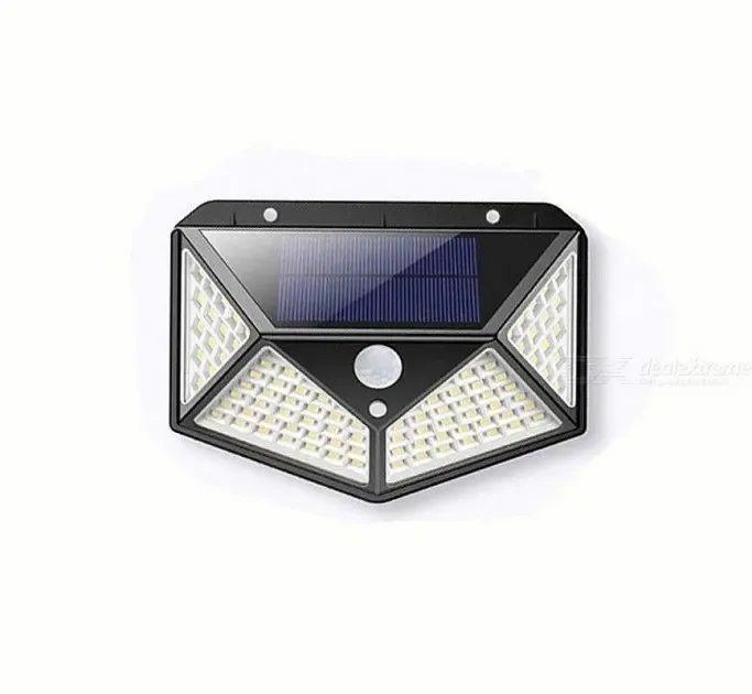 Уличный настенный светильник Lesko SH-100 на солнечной батарее с датчиком движения 100 LED диодов Коломыя - изображение 2