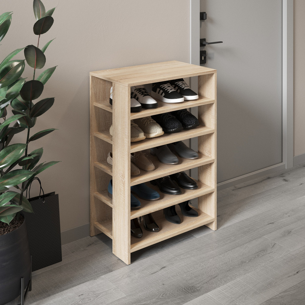 Тумба для взуття VAYS, взуттєва полиця M-36 Дуб Сонома Львів - фото 1