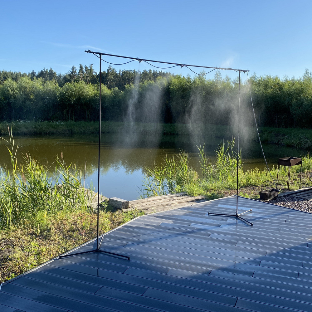 Туманоутворююча система з латунними форсунками на стійках Сім-Сім - літній освіжаючий портал - туман Борисполь - изображение 1